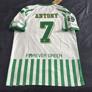 Real Betis #7 Antony 2025 UEFA Conference League Final Hummel Jersey